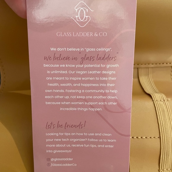 Vegan Leather Tech Organizer Roll by Glass Ladder - Picture 9 of 12